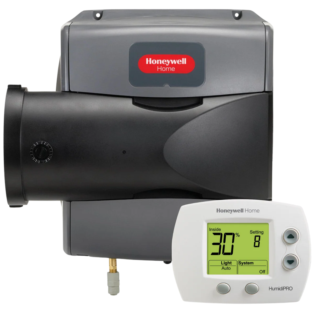 Honeywell HE150A1005/U TrueEASE Advanced Small Evaporative Bypass Humidifier 12 GPD