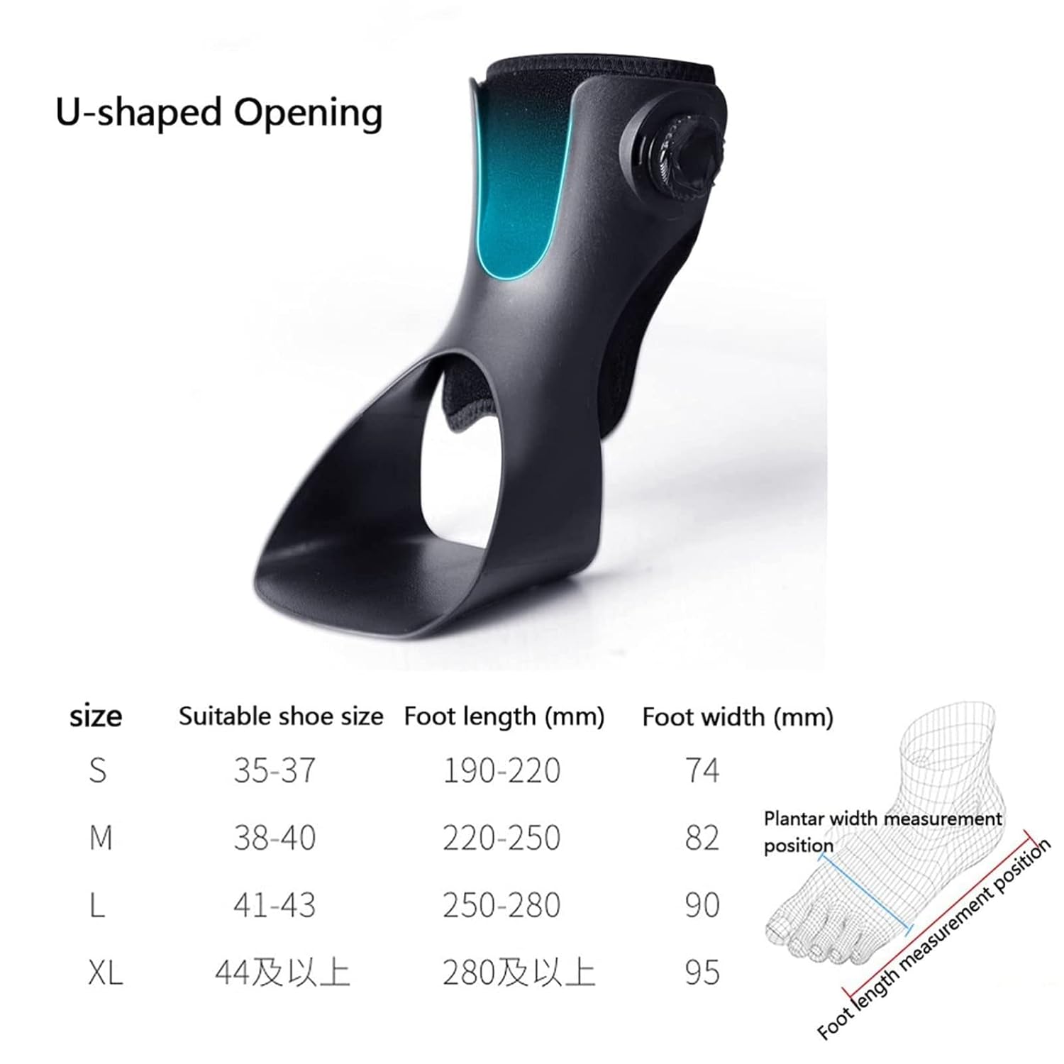 Anklefoot drop orthosis,Adjustable Foot Splint Brace, Drop Foot Support Splint, Foot Drop Support Brace Night Splint Plantar Fasciitis Achilles Tendonitisinjury Recover AnkleFoot Orthosis Left,Medium(