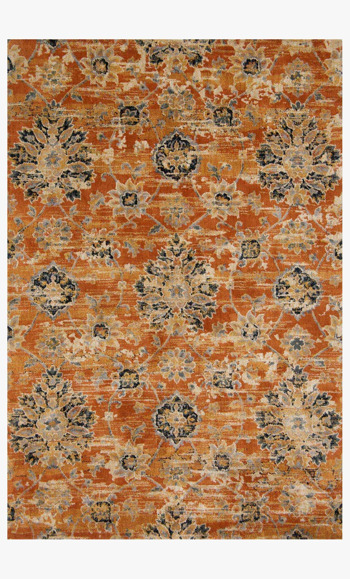 Loloi Torrance Collection - Transitional Power Loomed Rug in Rust (TC-14)
