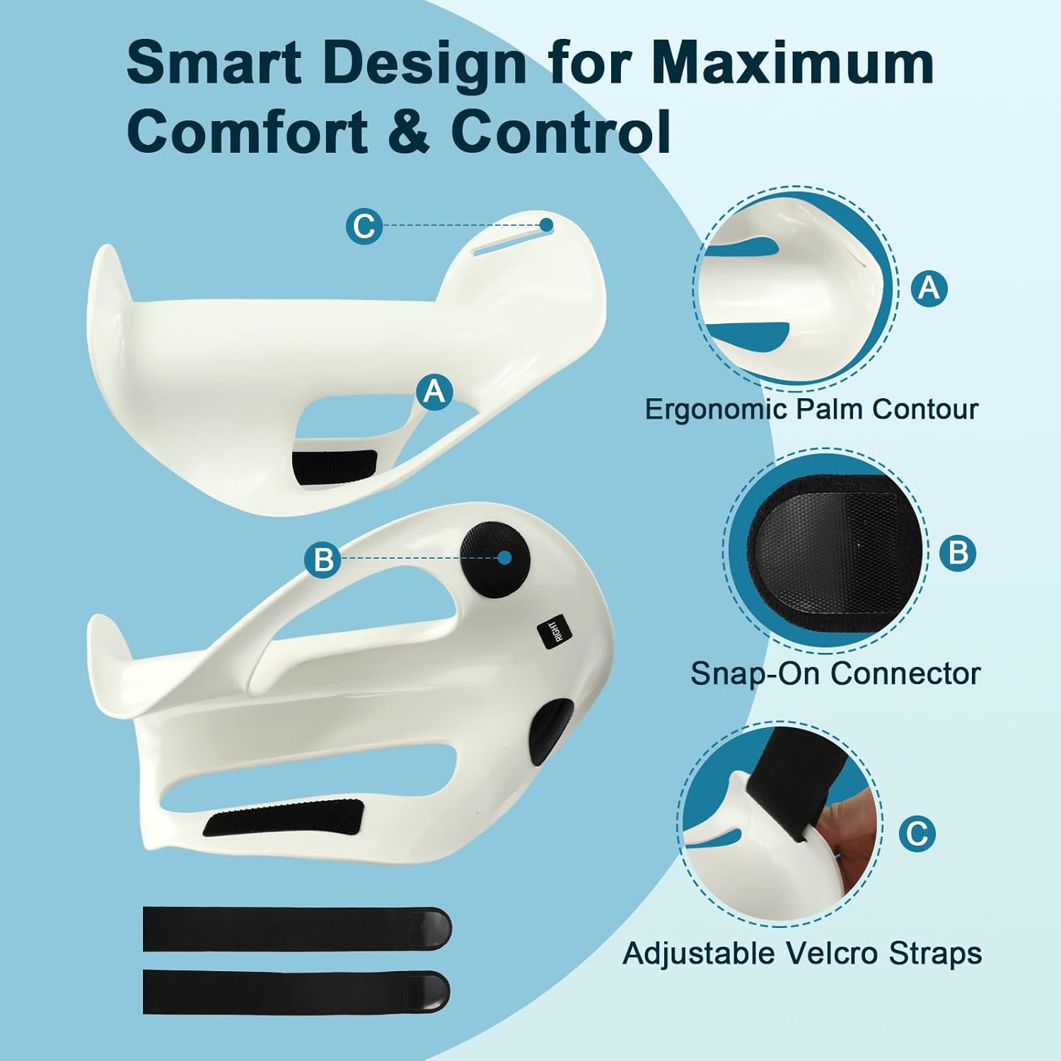 Left Hand Walker Splint with Two Securing Straps, Cushioned Walker Padding for Comfortable Grip, Hand Brace Splint for Seniors, Rehab and Elderly Rollator and Limited Hand Mobility Users