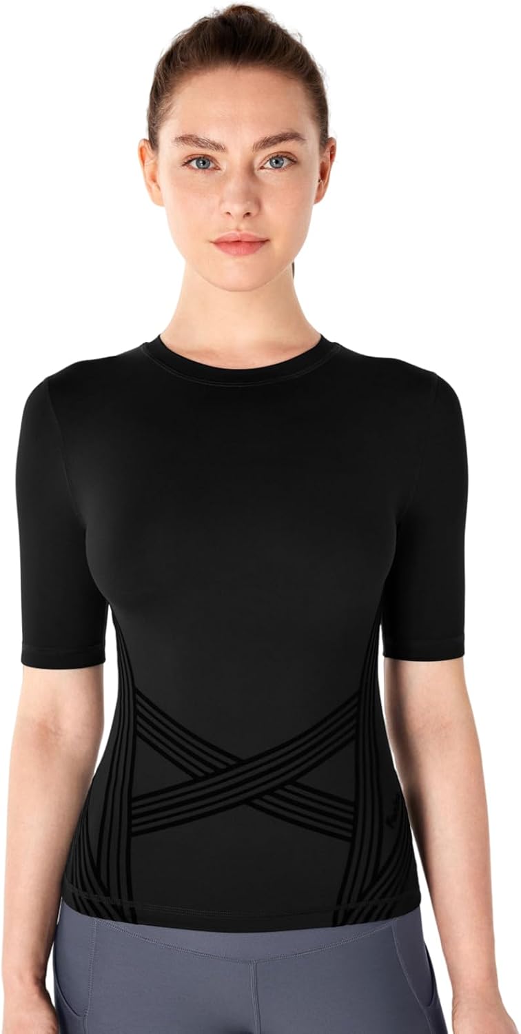 Fanka Powerband Resistance Tops for Women Muscle Support Snug Sleeves Compression Fit