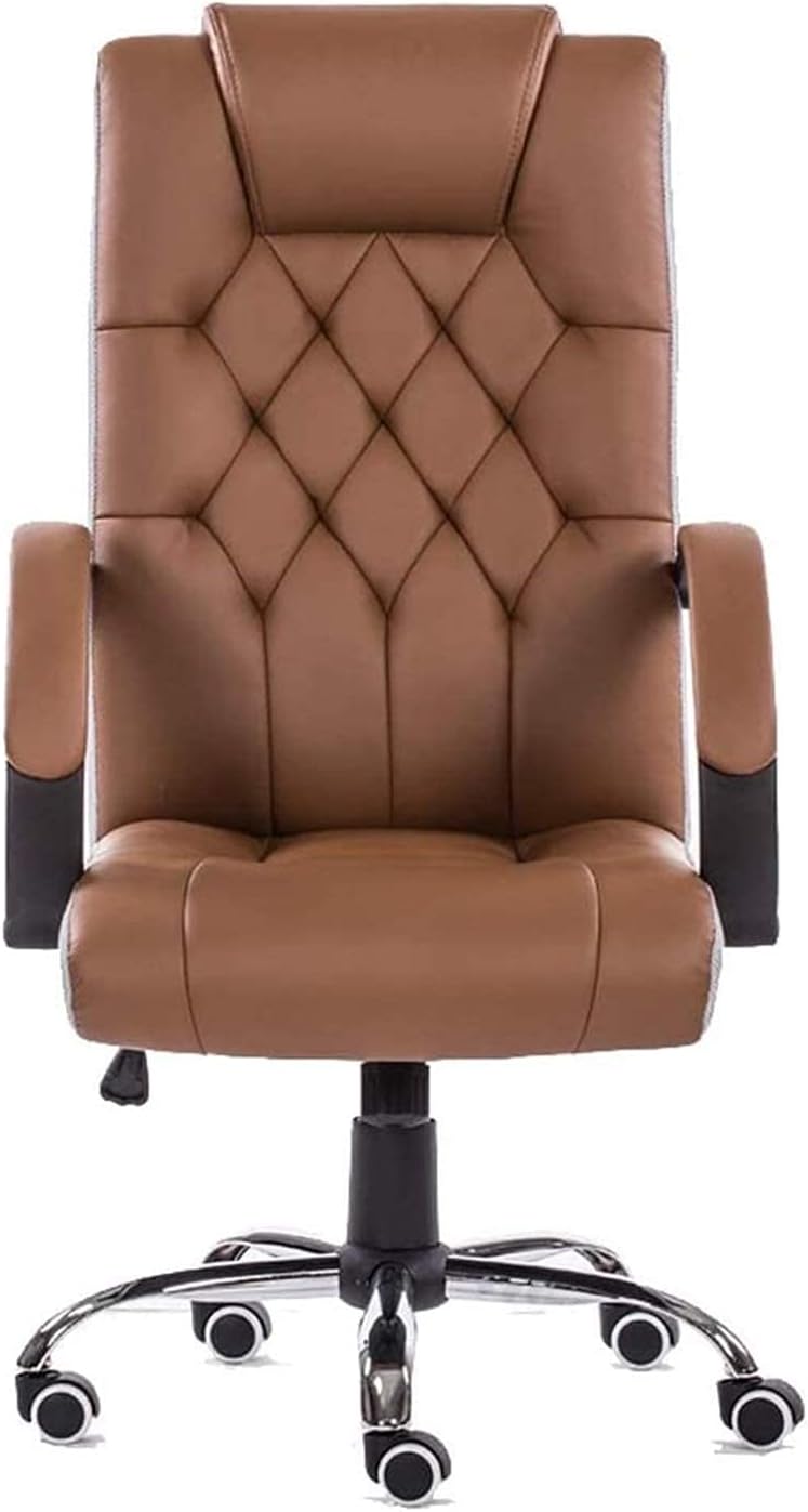 Home Work Chair Chair Ergonomic Office Chair Desk Chair Computer Chair with Lumbar Support Arms Rolling Swivel PU Leather Task Chair(