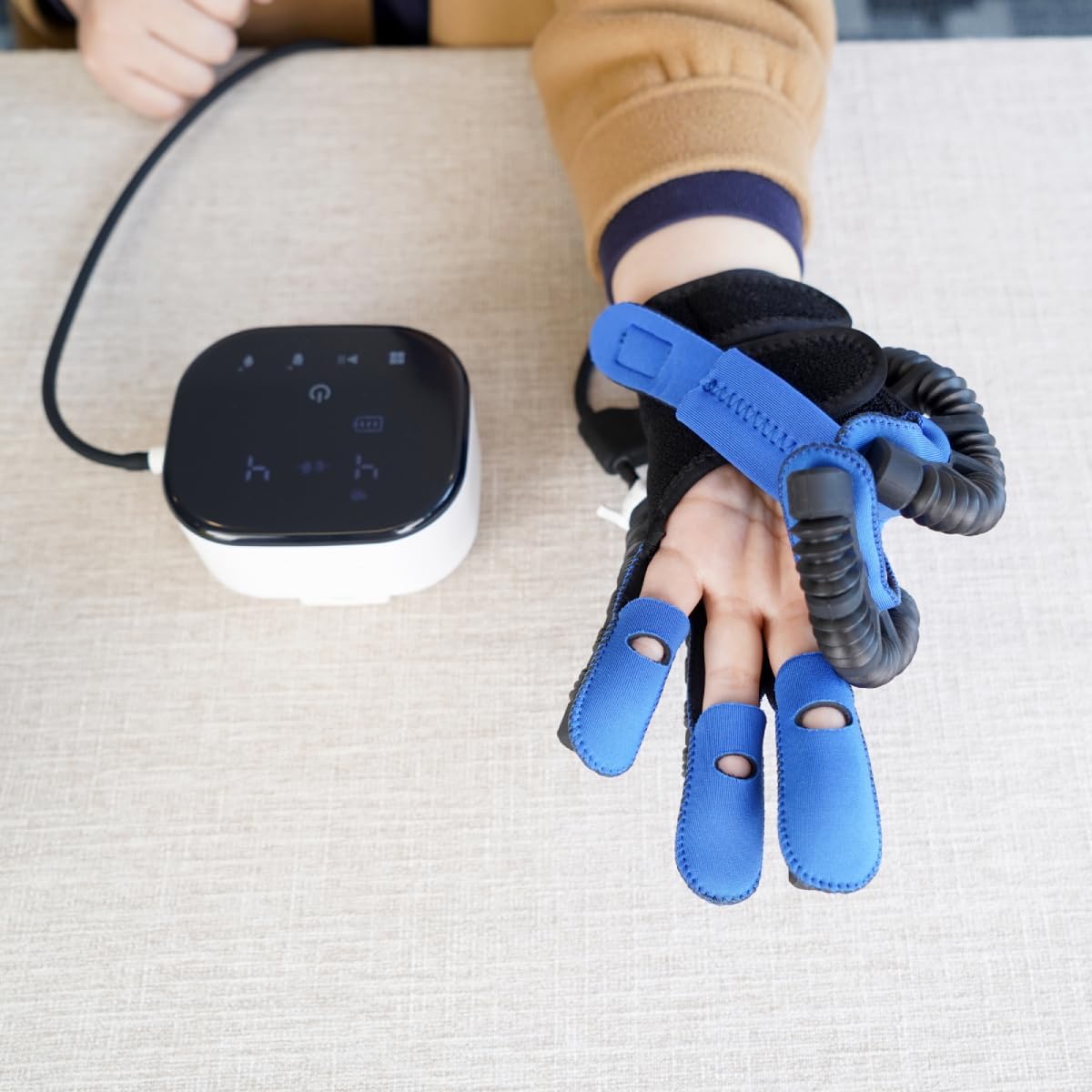 Upgraded Rehabilitation Robot Gloves Stroke Hand Dysfunction Recovery, Finger Exerciser Physical Therapy Equipment