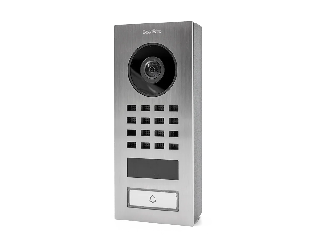 DoorBird D1101V Surface-Mount IP Video Intercom, 1 Call Button in Stainless Steel V2A