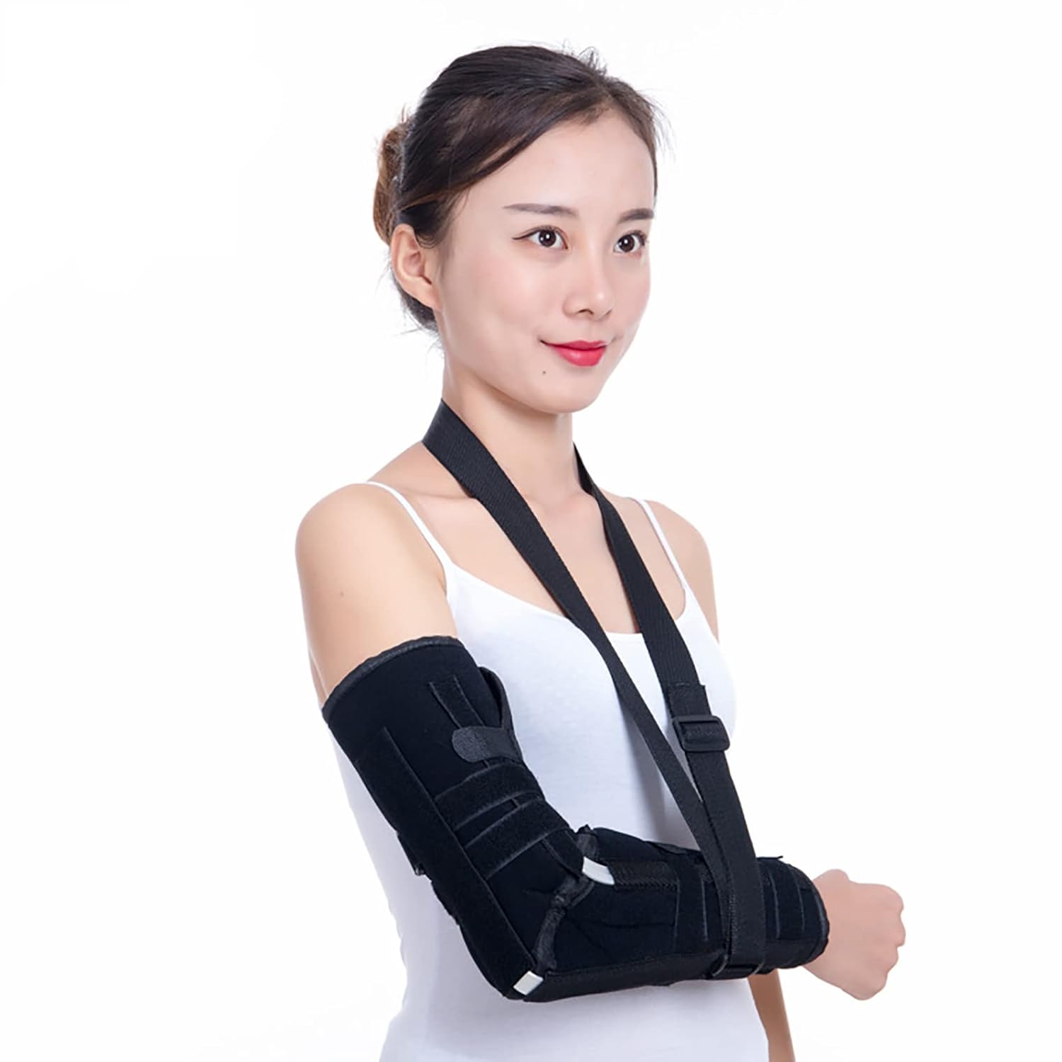 HAILM Elbow Brace Medical Support Splint for Cubital Tunnel Syndromean And Arthritis Pain Relief,Prevent Excessive Bending at Night, Fits Both Arms And Unisex,S