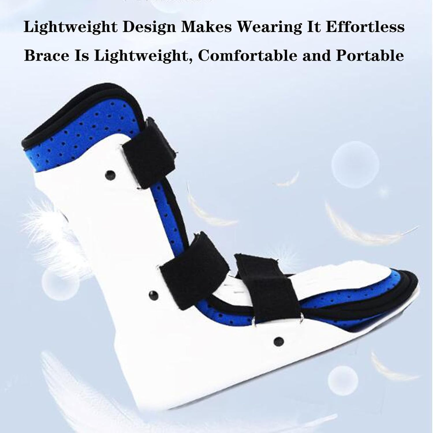 SFKLYU Plantar Fasciitis Night Splint Ankle Support Brace AFO Brace Orthosis Splint with Front Protection Plate for Ankle Foot Injuries Sprain Broken,Left+right,M