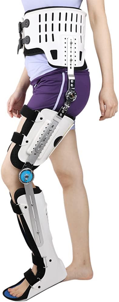 Hip Knee Ankle Foot Orthosis for Hip Fracture Rehabilitation Equipment Fixed Brace Femoral Femur Fracture Hip Instability Fixation of Lower Limb Paralysis Leg