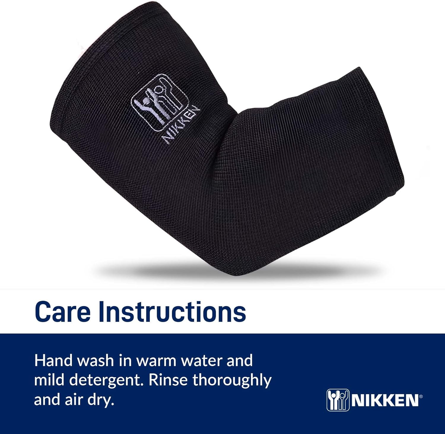 Nikken KenkoTherm - Elbow Wrap Large 1833 - Golf, Tennis, Gym Support Band for Men and Women - Contoured Fit, Sports and Hand Washable