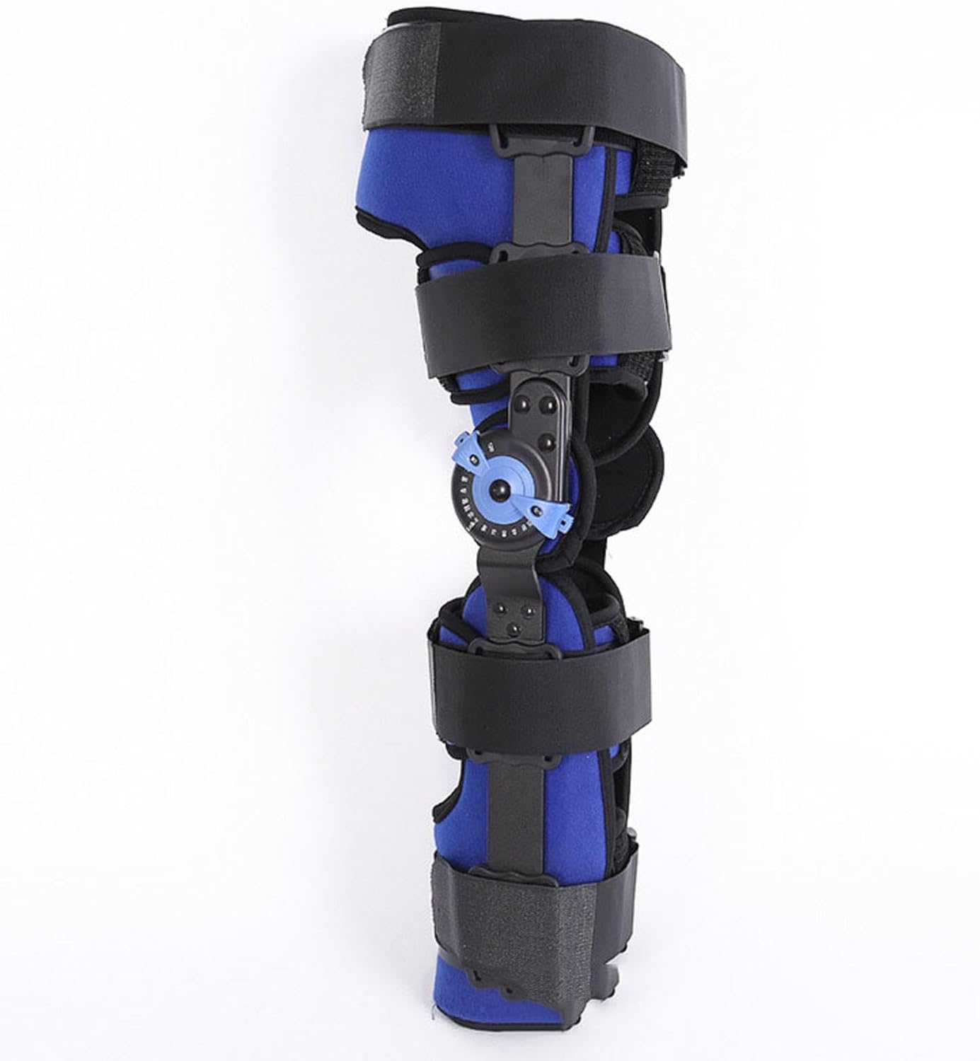 PopieL Men Women Hinged ROM Knee Brace, Adjustable Knee Brace Bracket, Corrective Knee Brace for Fractures, Ligament Strains, and Meniscus Tears, Left or Right Leg