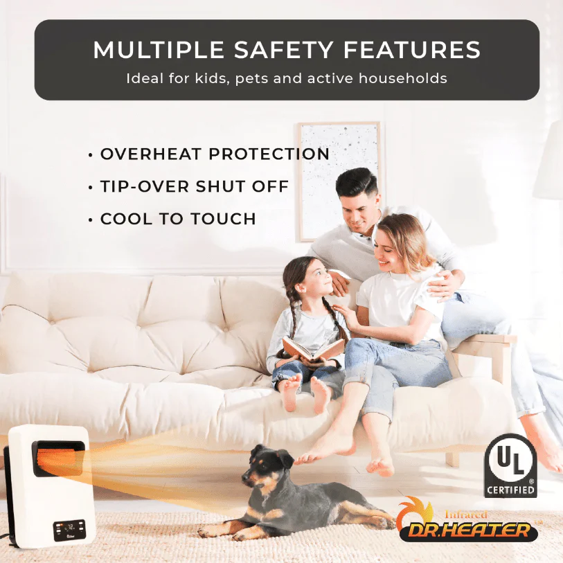 Dr. Infrared Heater  Wall Mount or Portable Space Heater