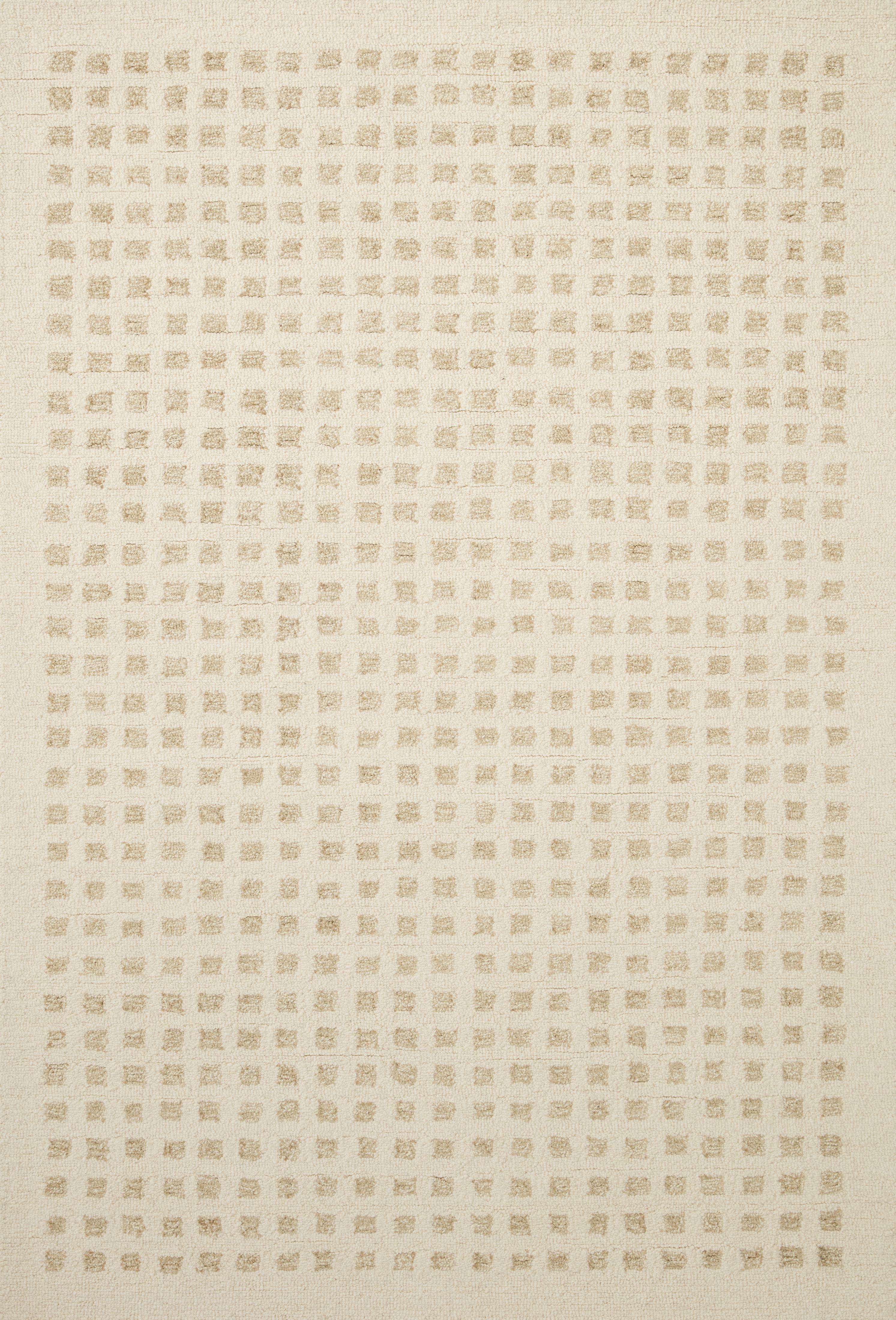 Chris Loves Julia x Loloi - Polly Collection Contemporary Hand Tufted Rug in Ivory & Natural