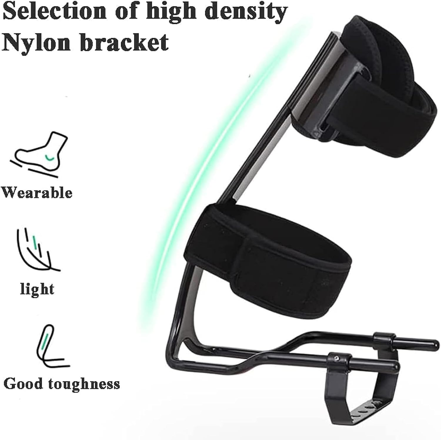 Foot Orthosis, Drop Foot Brace, Foot Support, Plantar Fasciitis Night Splints for Foot Drop Orthotic Brace, Adult Foot Drop Correction Walking Aid (L