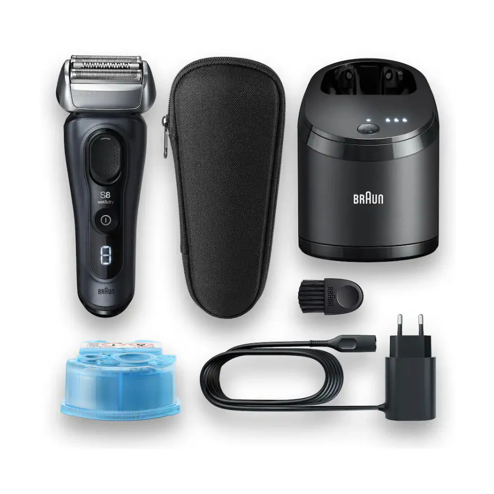 Braun Series 8 8453cc Wet/Dry Electric Shaver - Gray