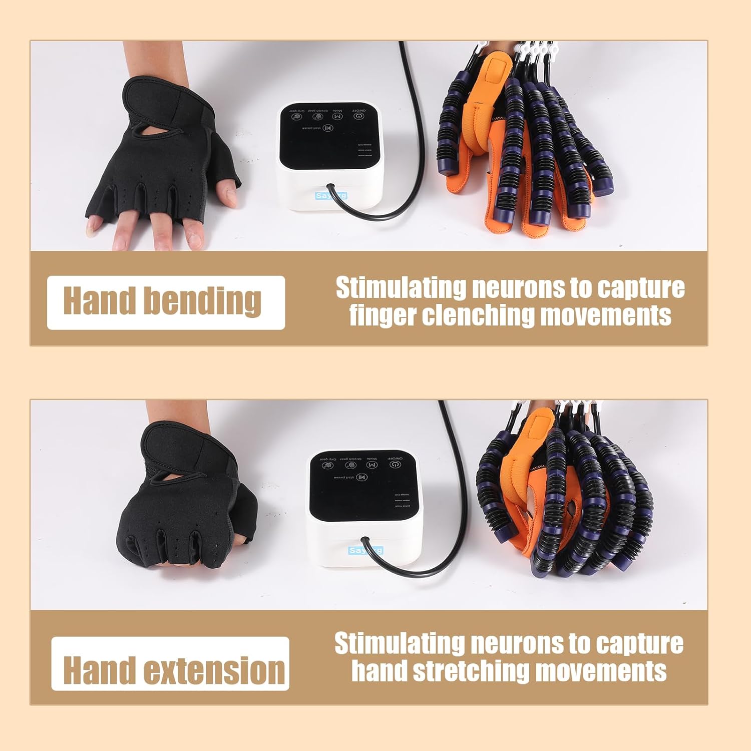 Rehabilitation robot gloves, stroke rehabilitation equipment with USB charging function, hand grinder for treatment…