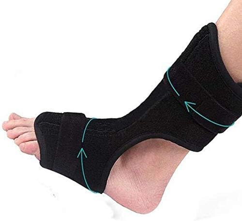 Drop Foot Brace Orthosis Reusable Foot Ankle Orthosis Plantar Fasciitis Splint Left and Right Foot Adjustable Orthotic Foot Drop Brace Pain Relief 9.24(