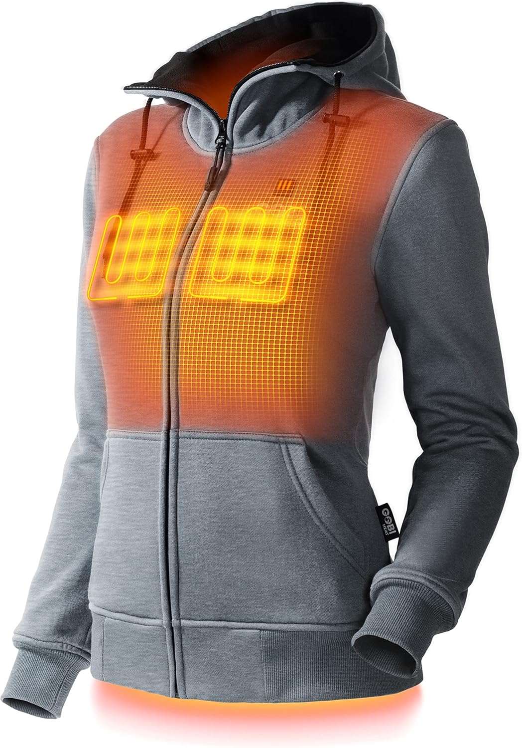 Ridge Women's Heated Hoodie - 10 hrs of Heat | With Battery & Charger | Machine Washable
