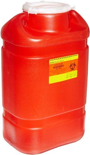 BD 305491 Multi-Use One-Piece Sharps Collector with Open Top, 10-1/2