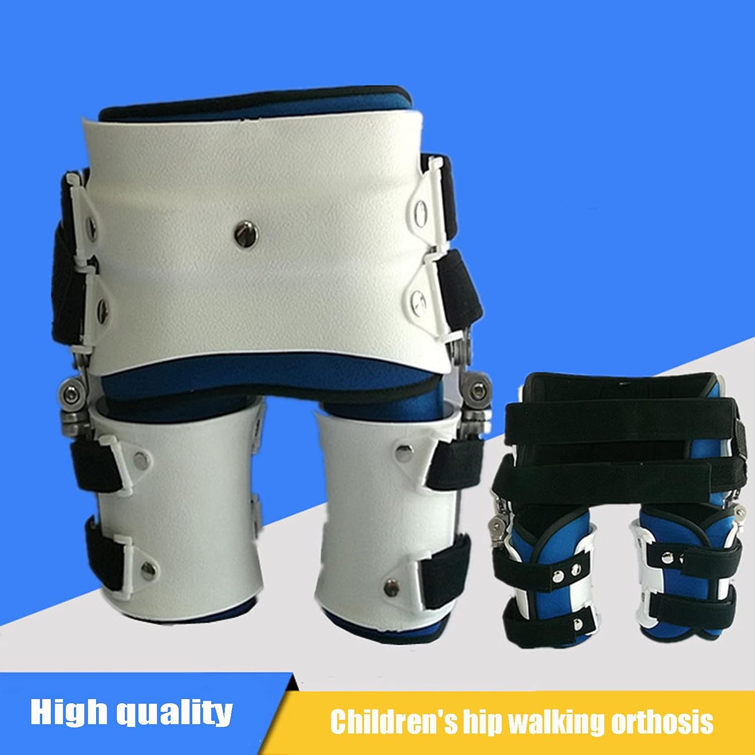 Hip Joint Abduction Fixation Brace Joint Dislocation of Hip Abduction Orthosis Fixation Hinge Adjustable Support for Joint Pain-Post Op Hip Brace (B-Large