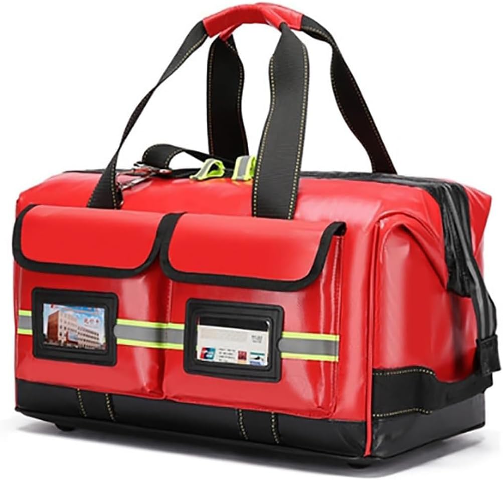 Waterproof Emergency Medical Survival Kit, Professional First Responder Bag, Medicine Storage, for, Home Health, Field Trips,Blue,50 * 27 27cm(Red,50 * 27 * 27cm)