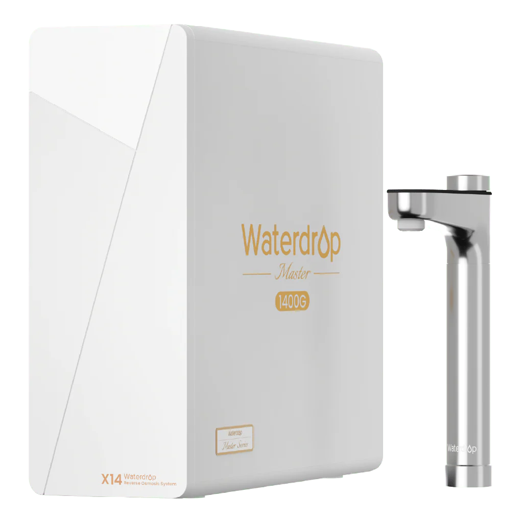 Waterdrop Master X14 Undersink Reverse Osmosis System - Remineralized and Alkaline Water Purifier, Advanced 11-stage RO Filtration Reduces TDS, Chlorine, Fluoride, Arsenic, With Smart Digital Faucet