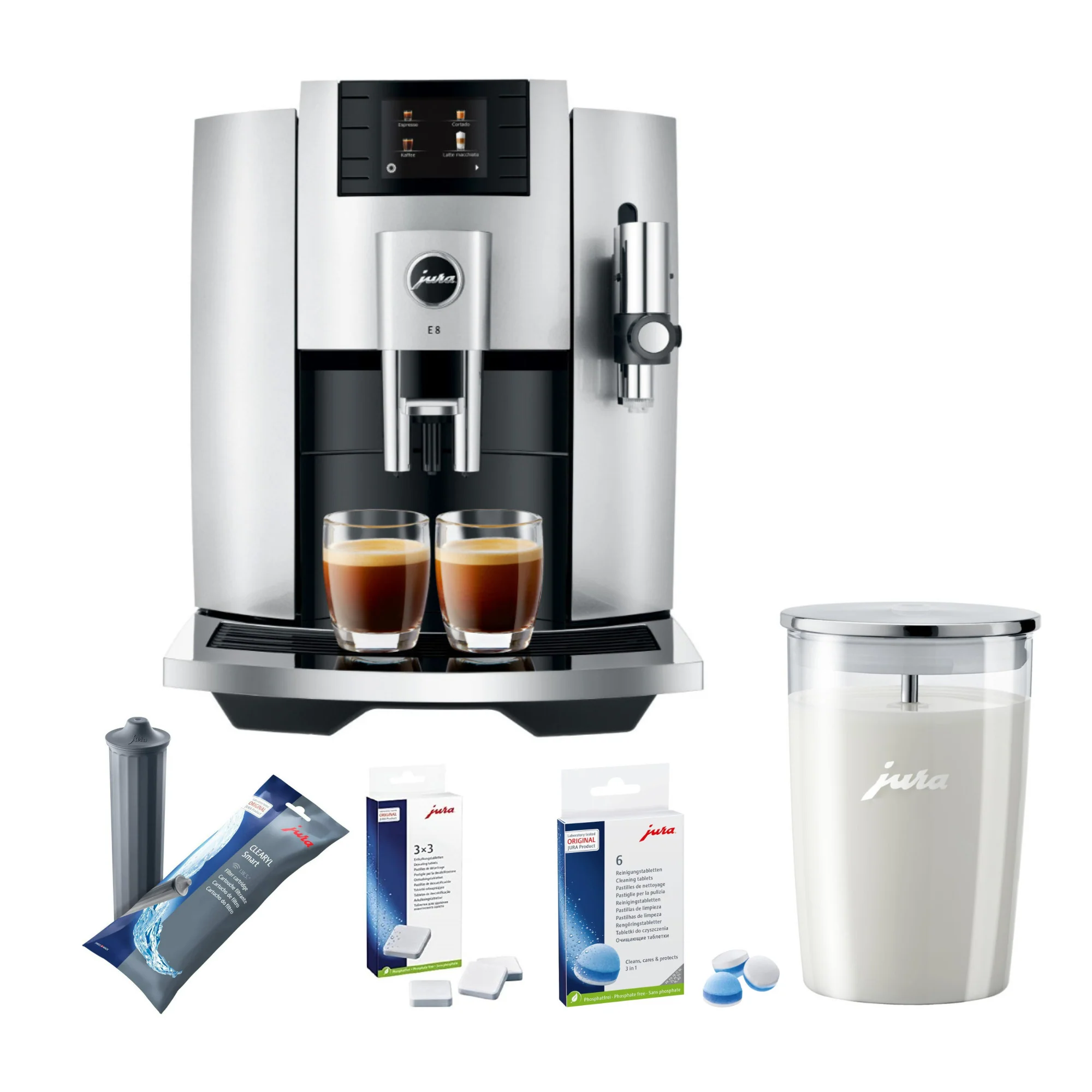 Jura Automatic Espresso Machine Bundle with Filter Cartridge and Accessories