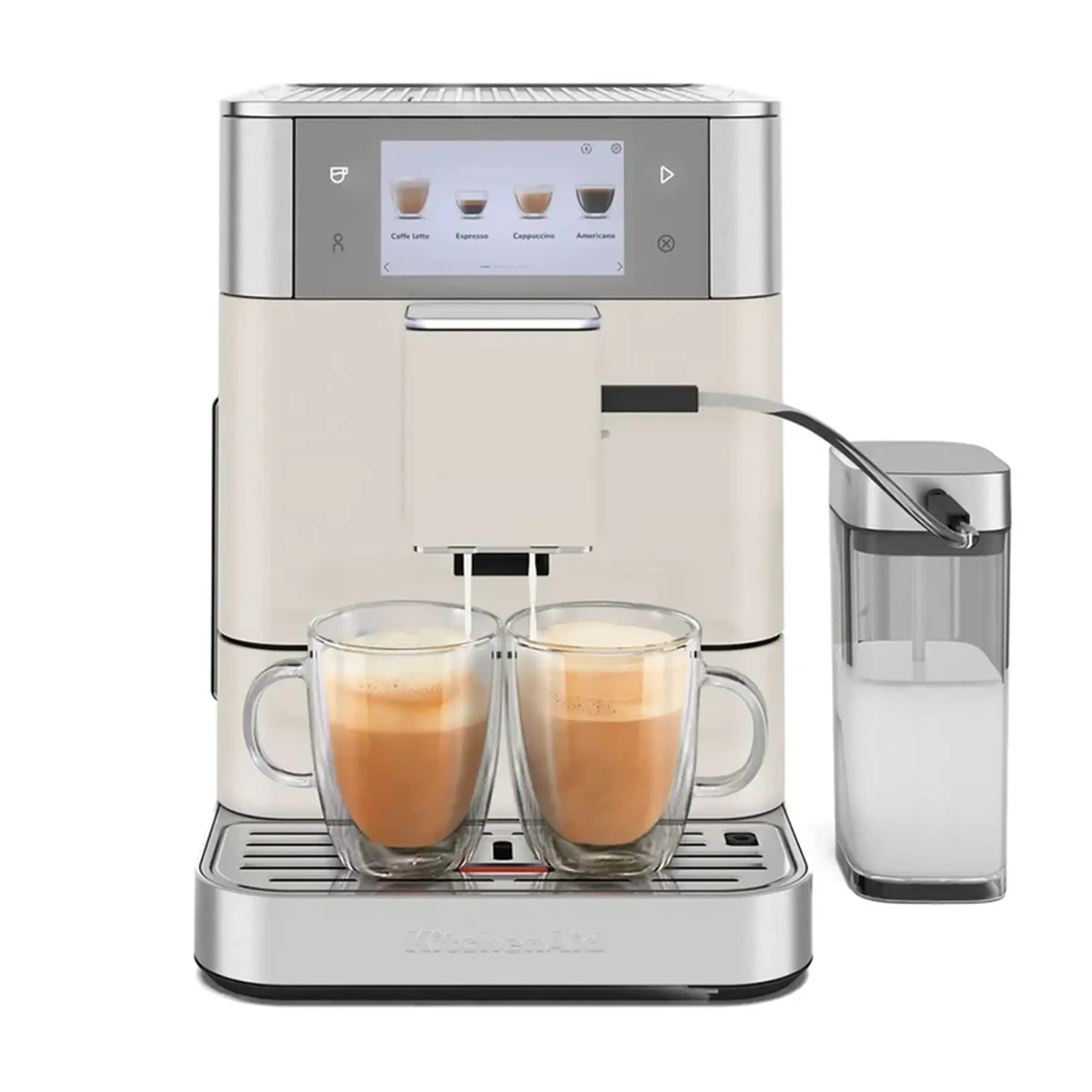 KitchenAid Fully Automatic Espresso Machine KF8 with Milk Container in Porcelain White (KES8558PL)