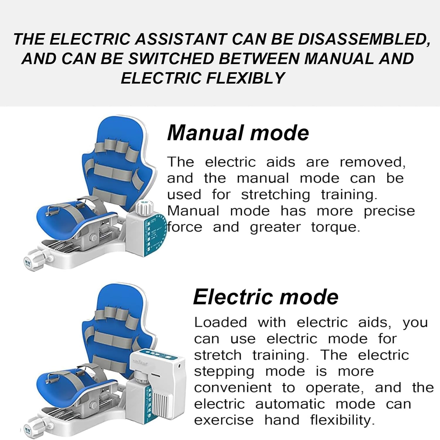 2024 Wrist Rehabilitation Device, Hand Rehabilitation Training Brace, Full Angle Exerciser, Manual/Electric 2 in 1, for Joint Rehabilitation Training, Recovery