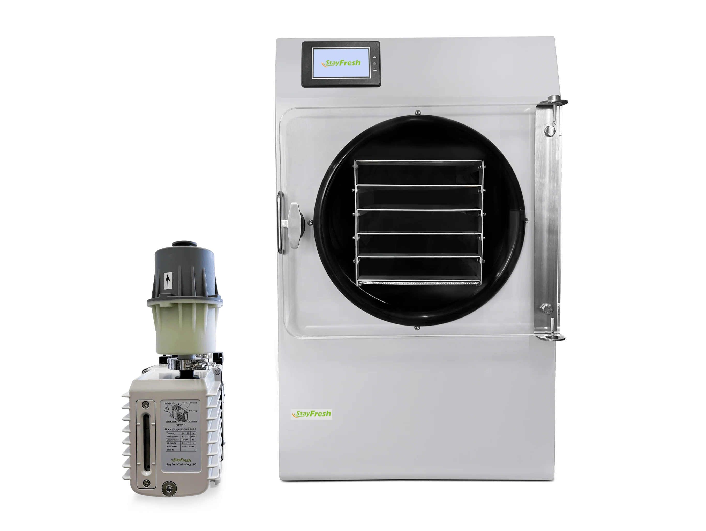 Stay Fresh Freeze Dryer with Commercial Pump in Stainless Steel and 5 Trays (4H11560USI1)