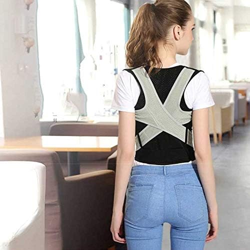 Back Posture Corrector Corset Spine Support Belt Lumbar Bandage for Men Belts for Women(Medium-M)