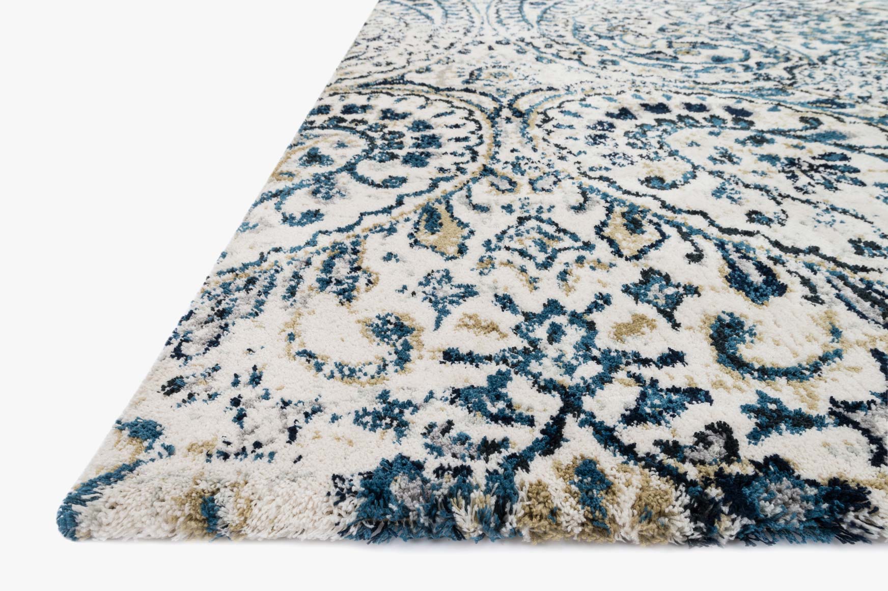 Loloi Torrance Collection - Transitional Power Loomed Rug in Ivory & Indigo (TC-02)
