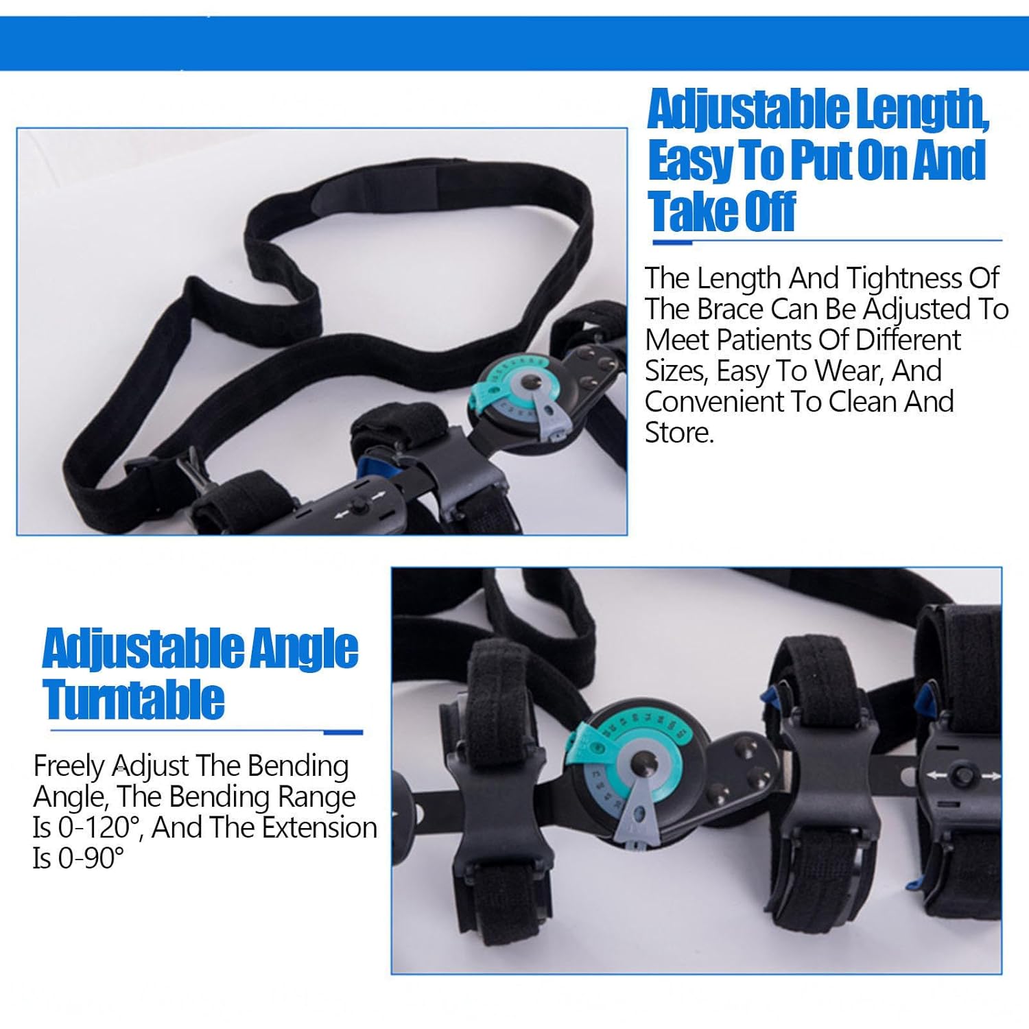 Adjustable ROM Hinged Elbow Brace Stabilizer,Post OP Elbow Brace with Sling Stabilizer,Arm Injury Recovery Support After Surgery Orthosis Orthotics,Right (Left