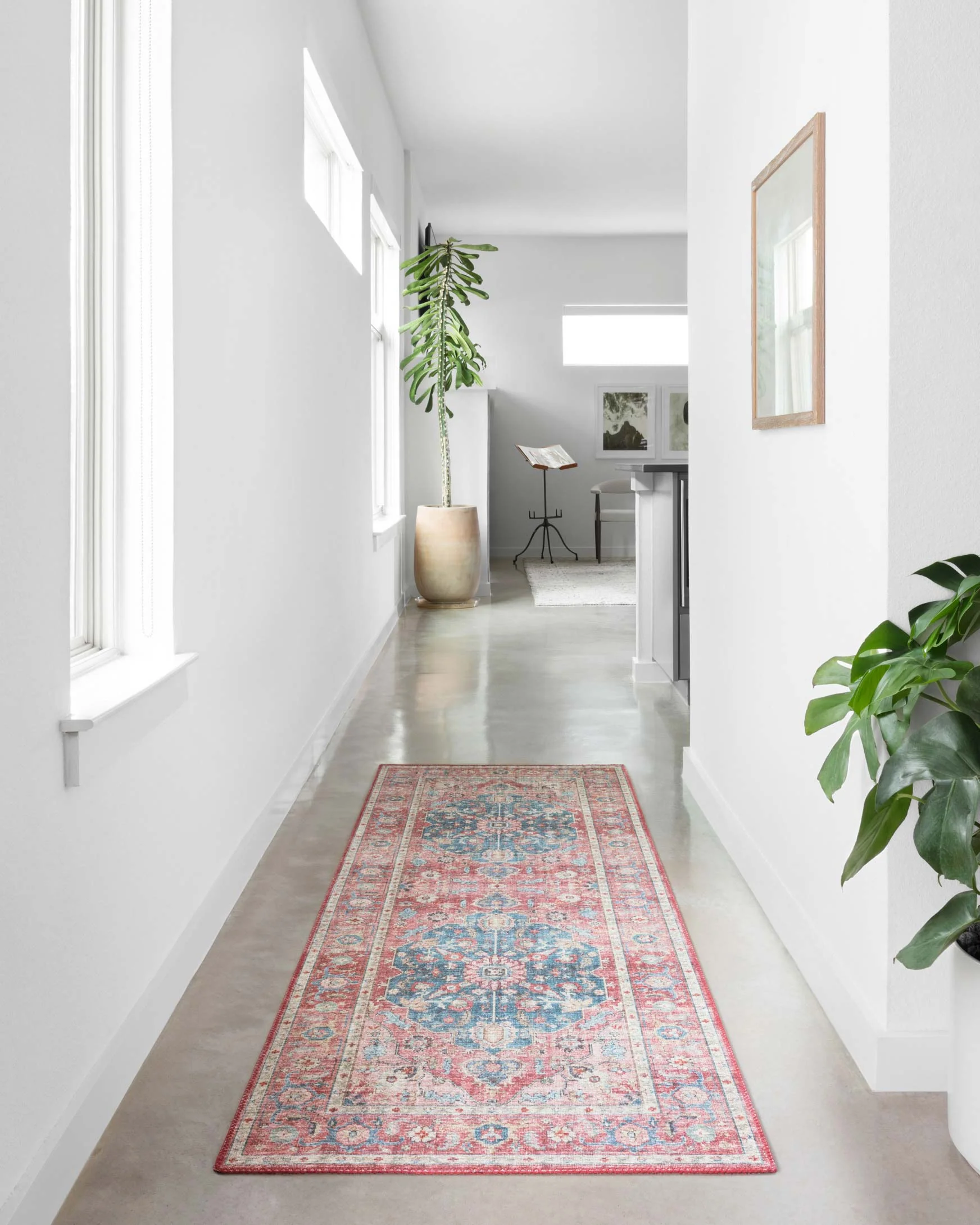 Loloi II Skye Collection - Traditional Power Loomed Rug in Brick & Ocean (SKY-05)