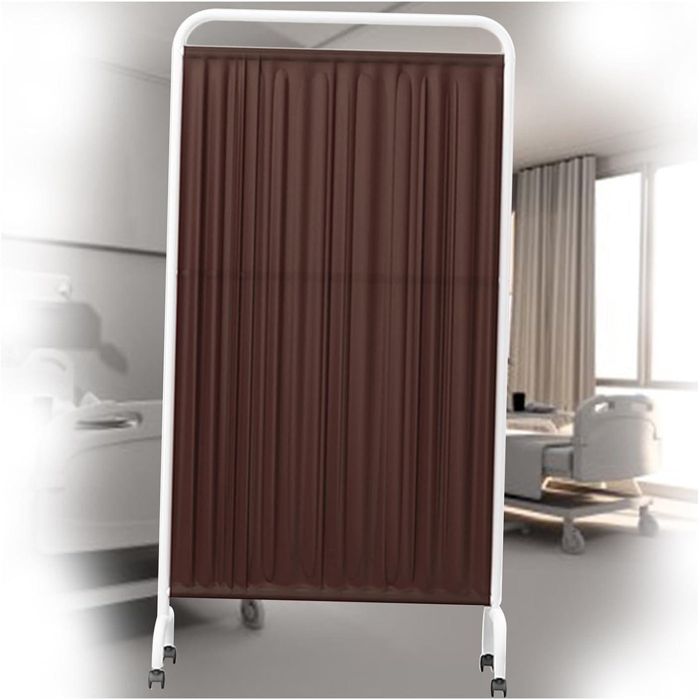 Foldable Medical Privacy Screen - 6ft High Temporary Wall Divider for Clinics, Patient Rooms, Hospitals, and Nursing Homes (Color-2, 1-Panel) - Portable & Easy to Se