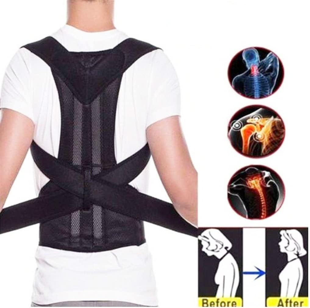 Posture Corrector Back Posture Brace Clavicle Support Stop Slouching and Hunching Adjustable Back Trainer Unisex(S Code)