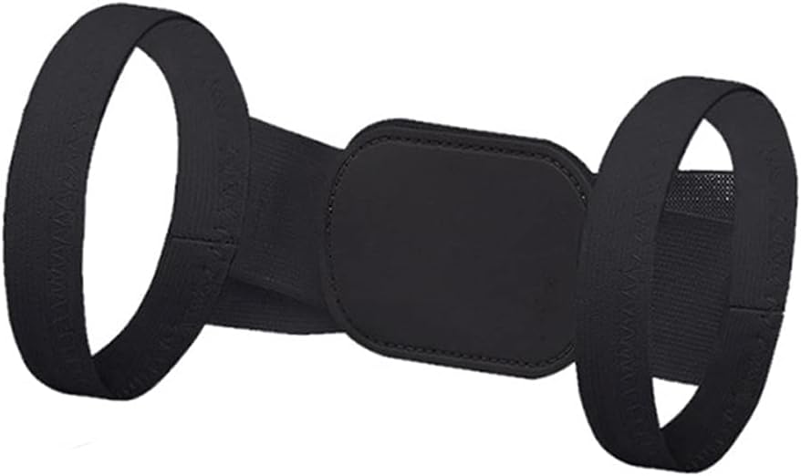 Unisex Adjustable Posture Corrector, Upper Back Brace Clavicle Support for Providing Relief from Neck Back & Shoulder,Black-L for Weight 60