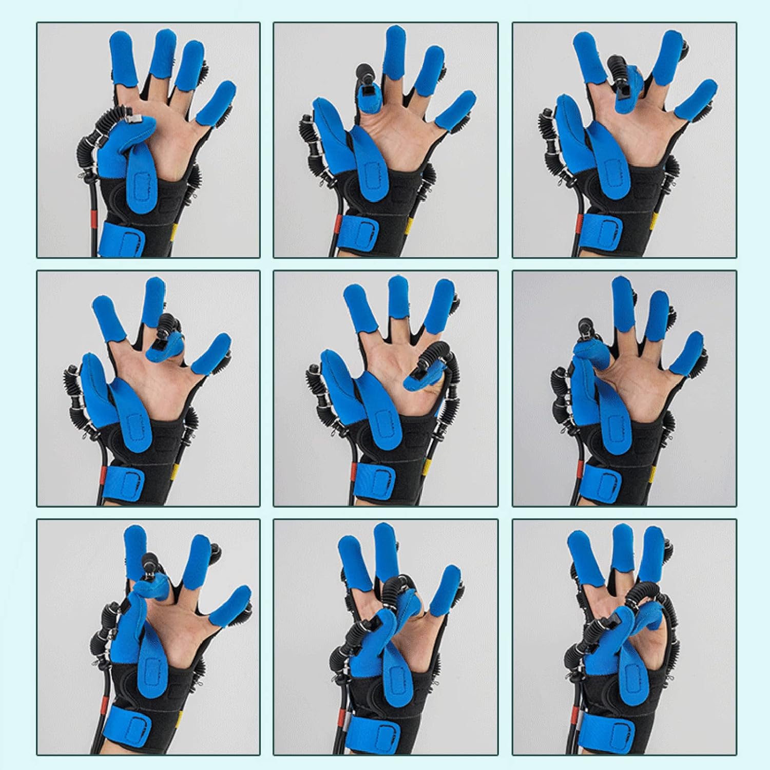 Electric Rehabilitation Robot Gloves Rehabilitation Auxiliary Training Gloves Finger Orthotics Functional Hand Finger Splint for Long-Term Relief