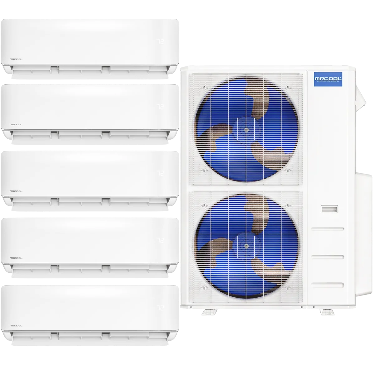 MRCOOL DIY 5th Gen 48,000 BTU Five Zone Mini Split 9k + 9k + 9k + 9k + 9k