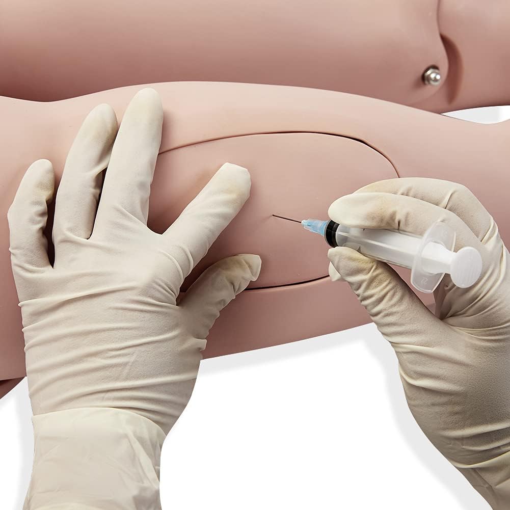 Teaching Model Tools Basic N ls Geriatric Training Manikin with Simulation Visceral & Replaceable Wound Modules & Storage Bag for Students Education Medical Tra