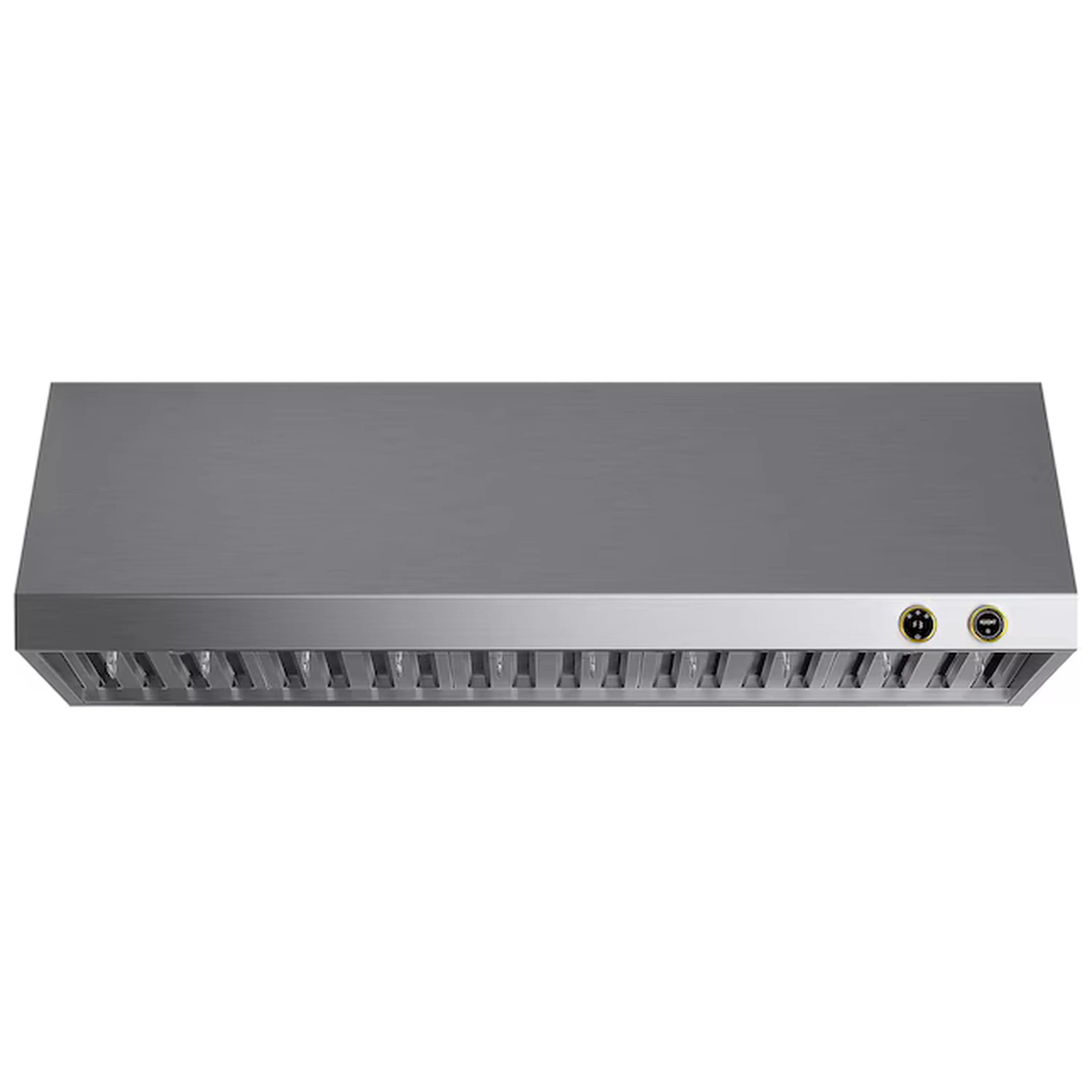 Kucht 60-Inch 1200 CFM Ducted Under Cabinet Range Hood in Stainless Steel with Gold Accents (KRH600-GL)