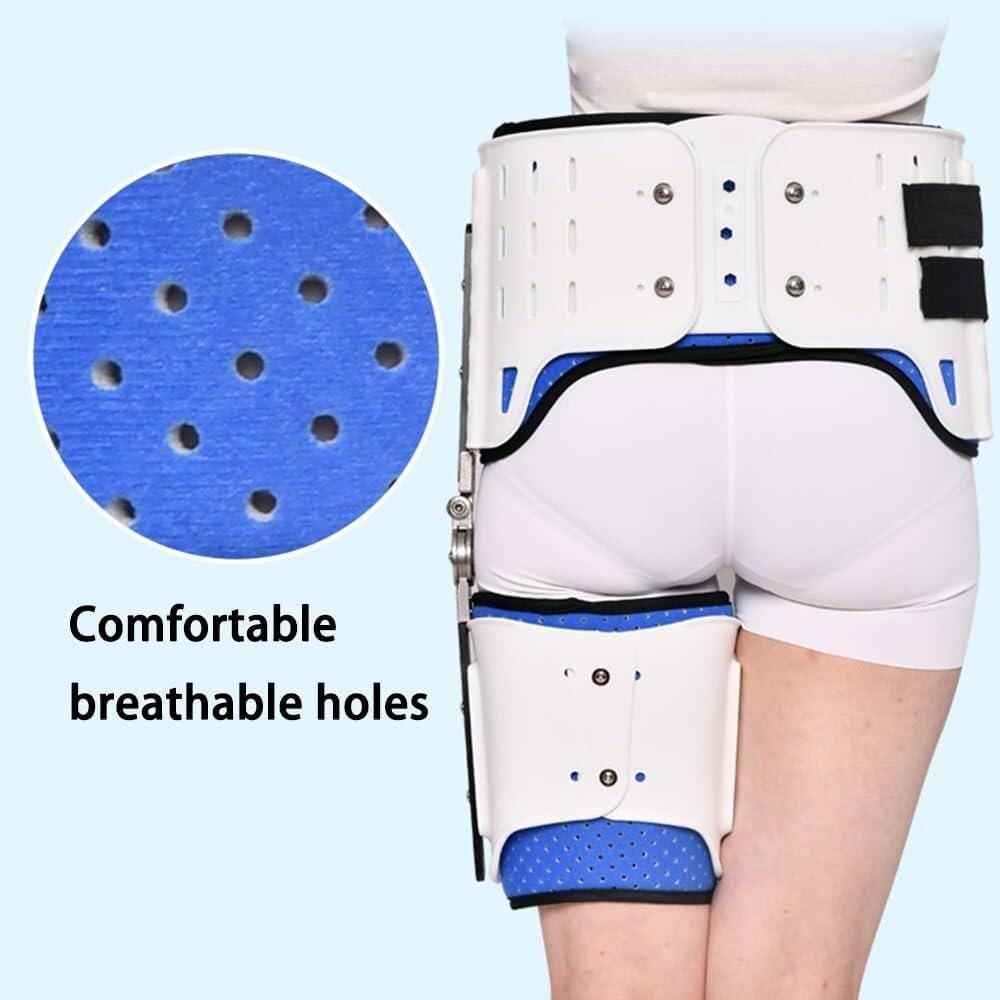 Adjustable Compression Sleeve Sciatica Pain Relief Hip Brace with Groin Support Wrap Thigh Hamstring Quadriceps Injuries Hip Joint Arthritis Postoperative Rehabilitation(Right)