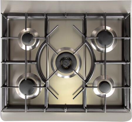 ILVE 30-Inch Majestic II Dual Fuel Range with 5 Burners - 4 cu. ft. Solid Door Oven - Brass Trim in Custom RAL Color (UM30DQNE3RAG)