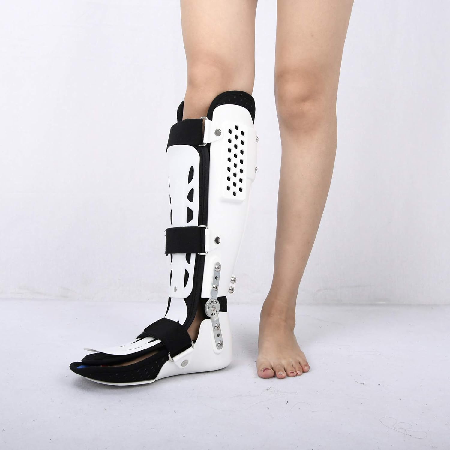 Brace Knee Immobilizer Orthosis,Ankle Brace Fixation Shoe,Versatile Ankle Support for Left Leg Or Right Leg (Left