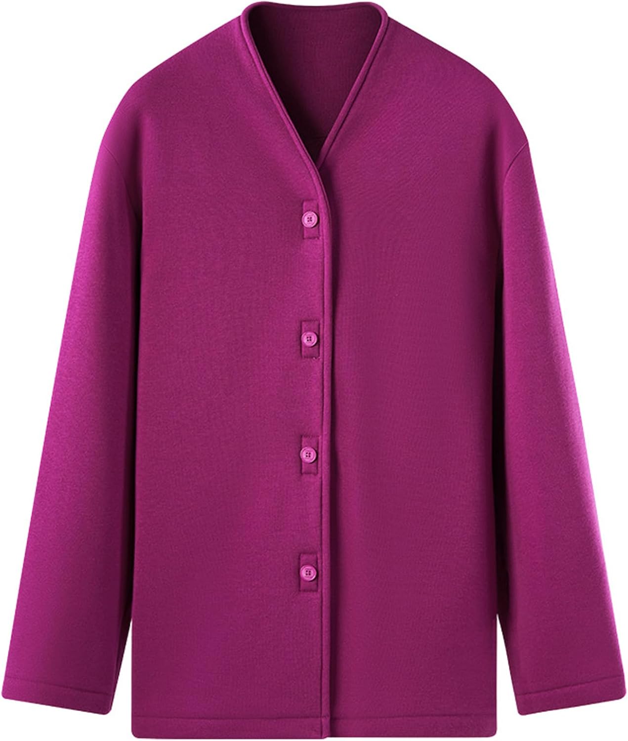 Warm Recovery Clothing for Broken Arm, Winter Post Shoulder Surgery Shirts for Women, Full Open Snap Design