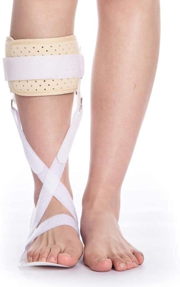 Foot Drop orthosis Lightweight Falling Foot Splint Support Ankle and Foot Orthosis Brace Used for Rehabilitation and Correction After Foot Or Ankle Joint Injury (Color : Left, Size : M)