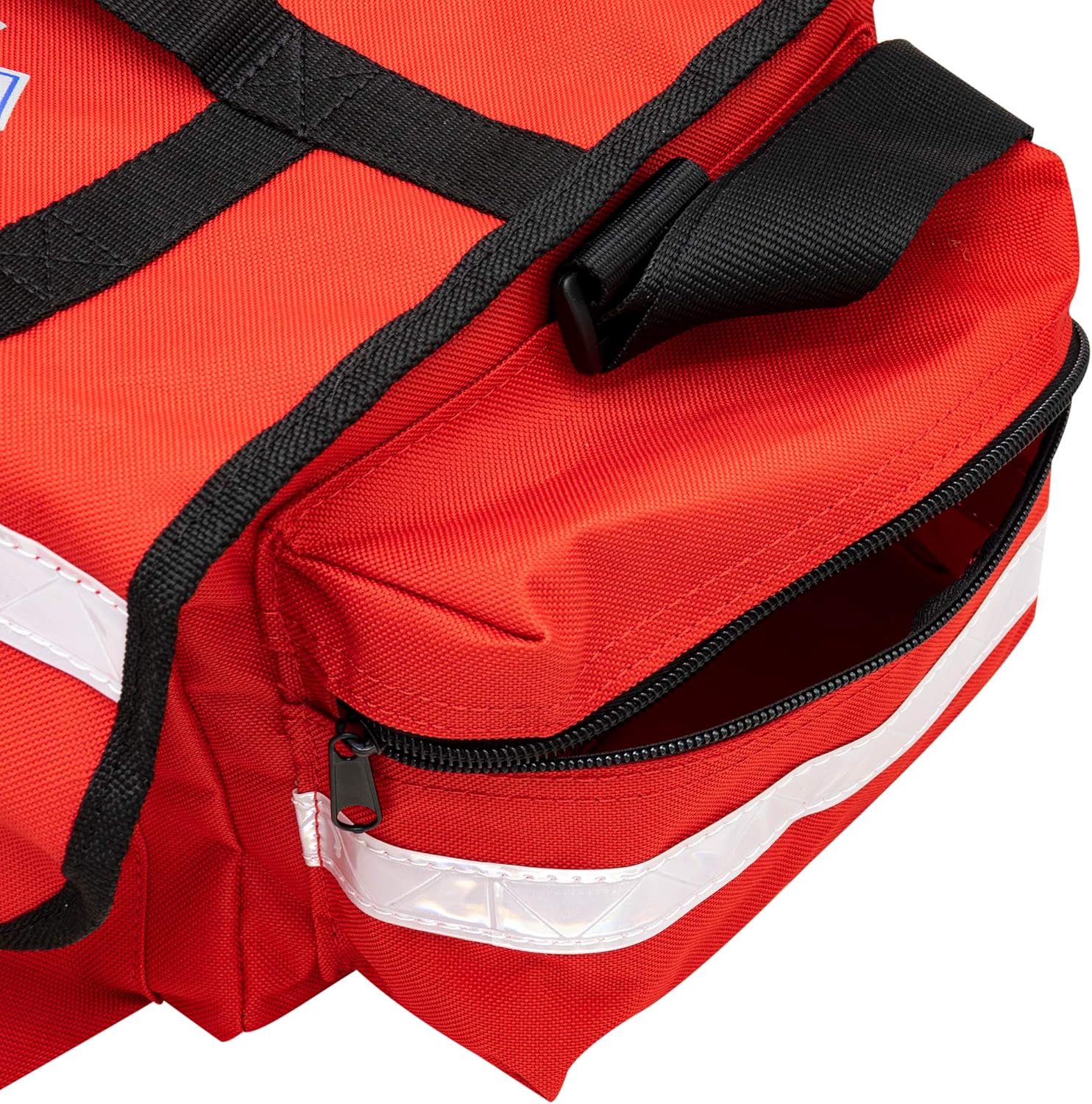 LINE2design Emergency Fire First Responder Kit - Fully Stocked EMS Supplies First Aid Paramedic Rescue Trauma Fill Kit - Emergency Medical EMT Supplies Portable Travel Size Kit - Red