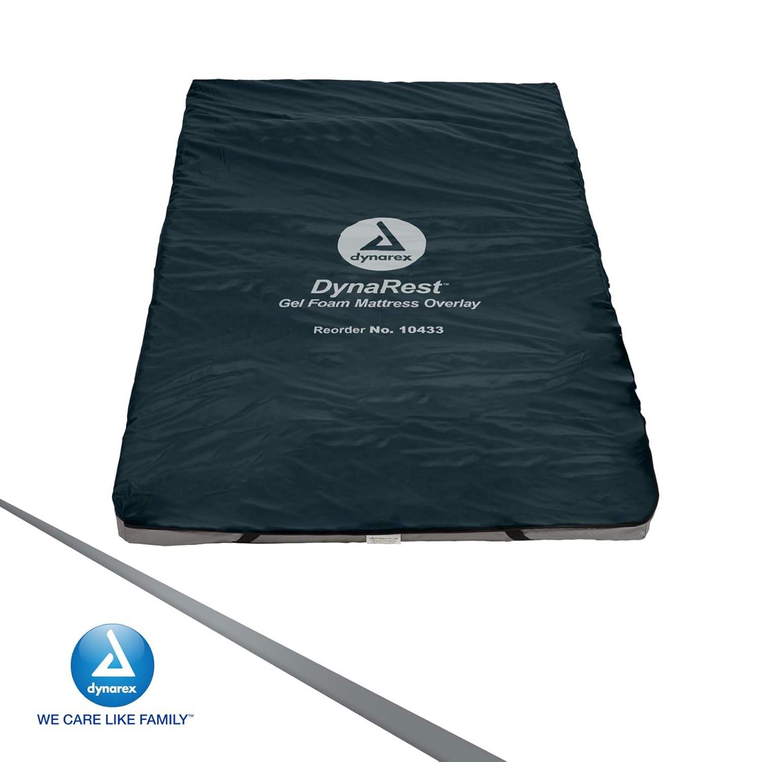 Dynarex 10433 DynaRest Gel Foam Mattress Overlay, 36