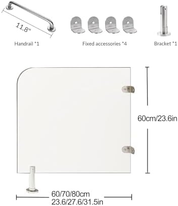 Urinal Privacy Screen - Floor-Mounted Partition for Public Restrooms, Perfect for Schools, Shopping Malls & High-Traffic Areas, Durable & Easy to Install