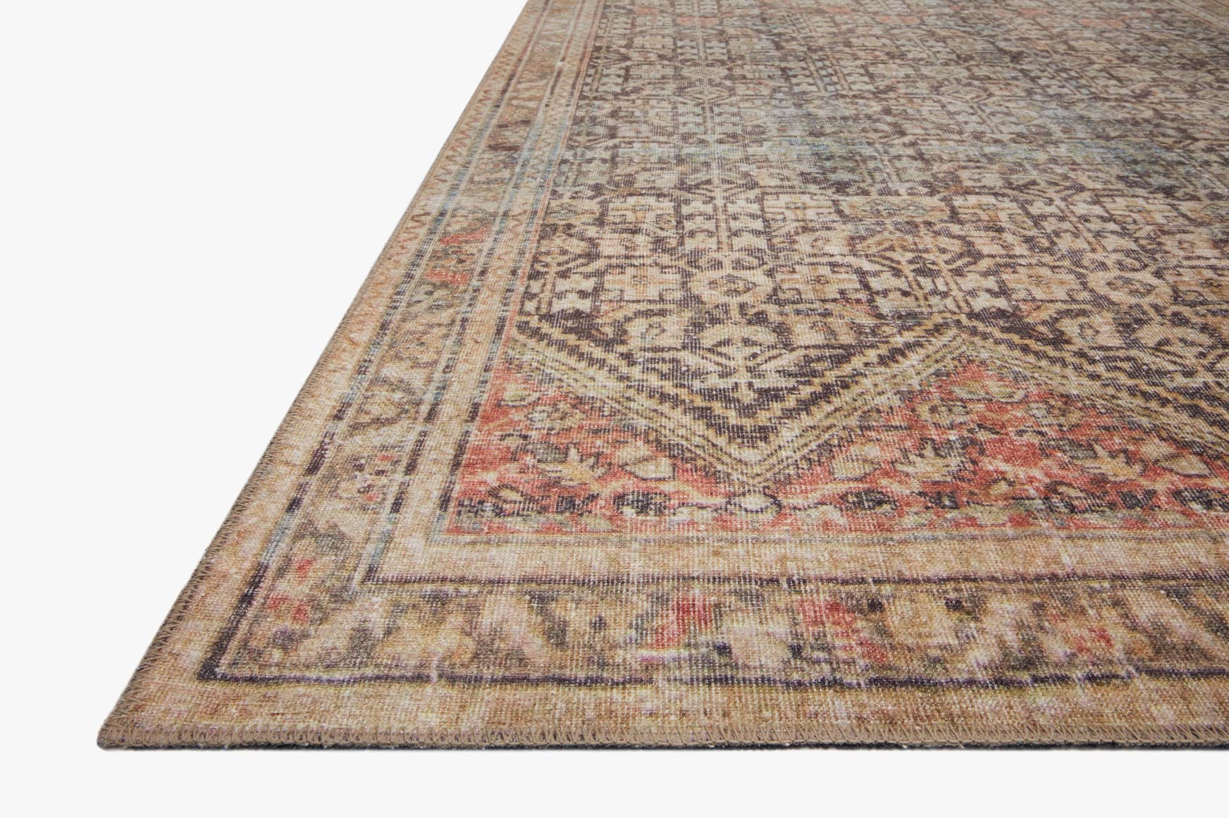 Loloi II Loren Collection - Traditional Power Loomed Rug in Charcoal (LQ-17)