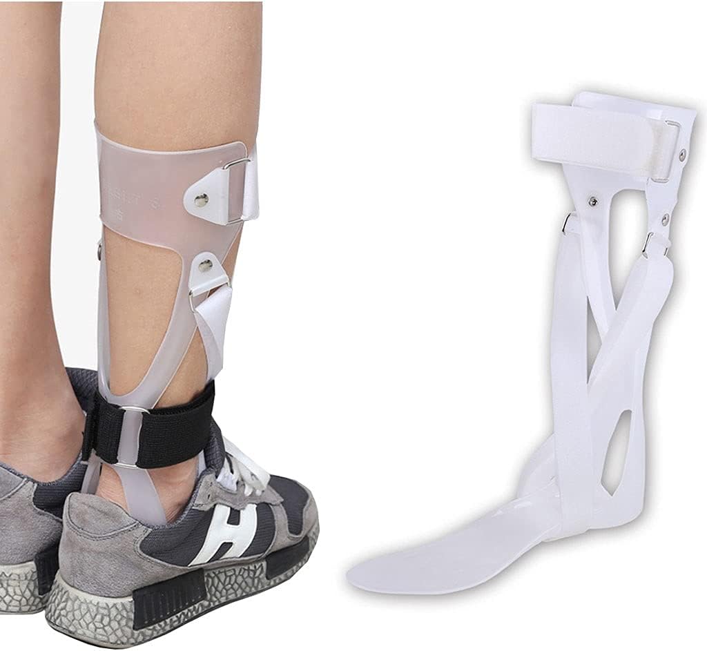 Men & Women Drop Foot Brace - Ankle Foot Orthosis Support, Stroke Recovery Equipment, Trimmable, Lightweight Polyethylene