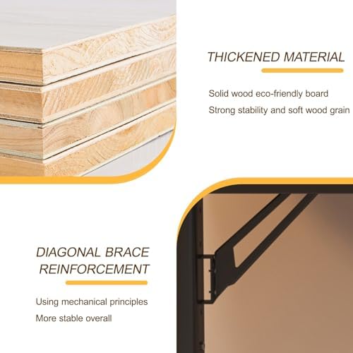 Adjustable Over Bed Table with Pneumatic Height Control, 360° Wheels & Drawers - Versatile Stand Desk for Home, Sofa, Medical Use (Black)